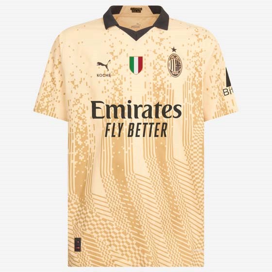 Tailandia Camiseta AC Milan 4th 2022/2023 Amarillo